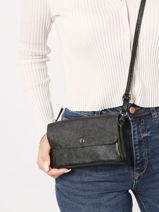 Cross Body Tas Milano Zwart nine NI23067-vue-porte